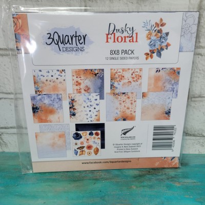 3 Quarter Design- Dusky Floral  - ensemble 8x8
